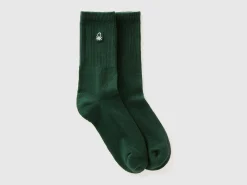 Sporty socks in cotton blend