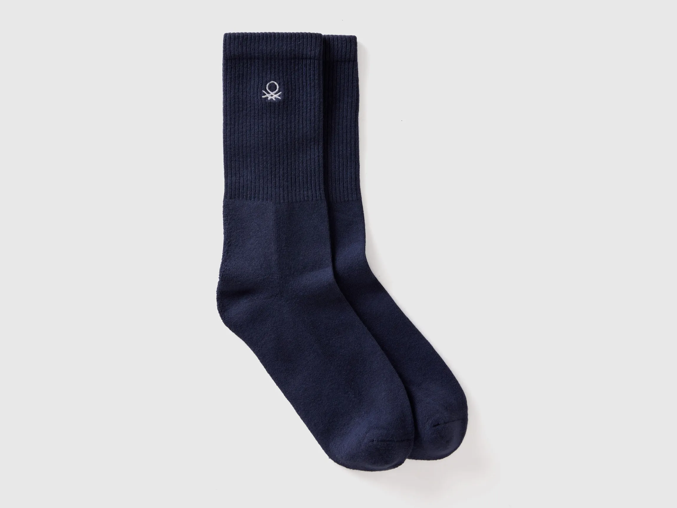 Sporty socks in cotton blend