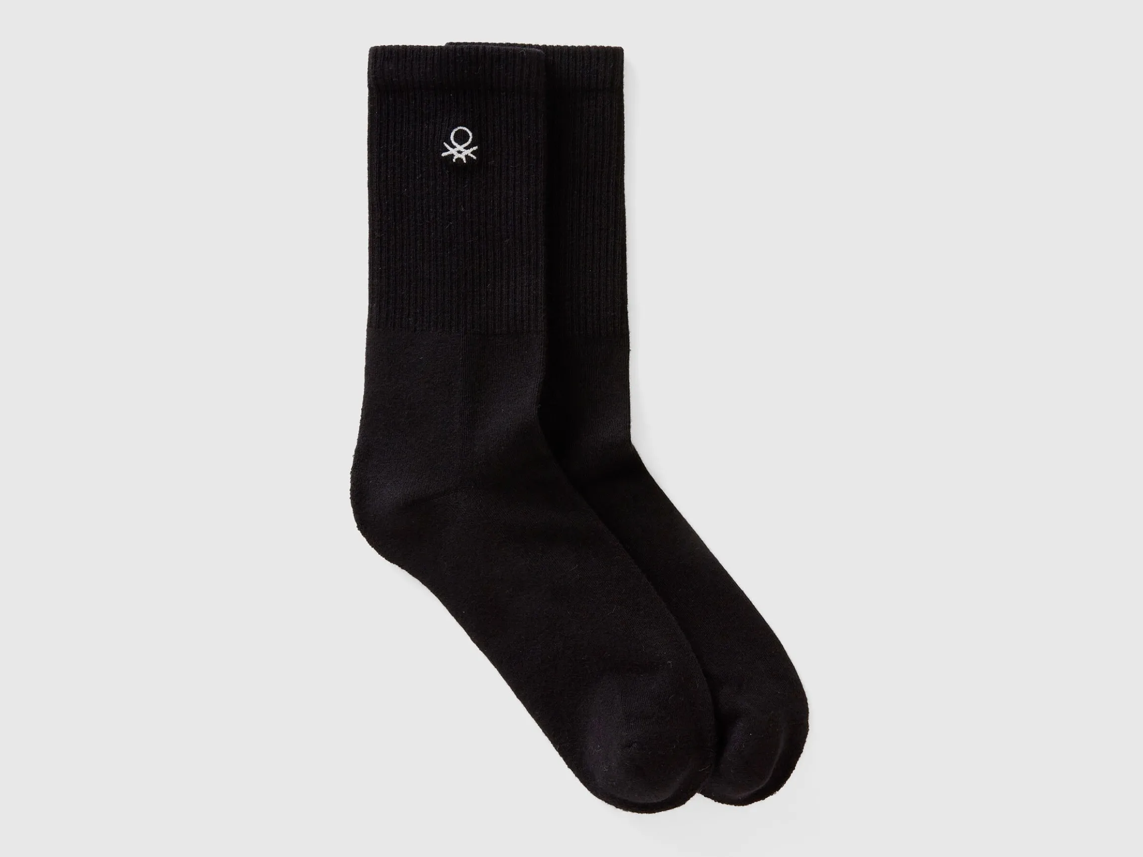 Sporty socks in cotton blend
