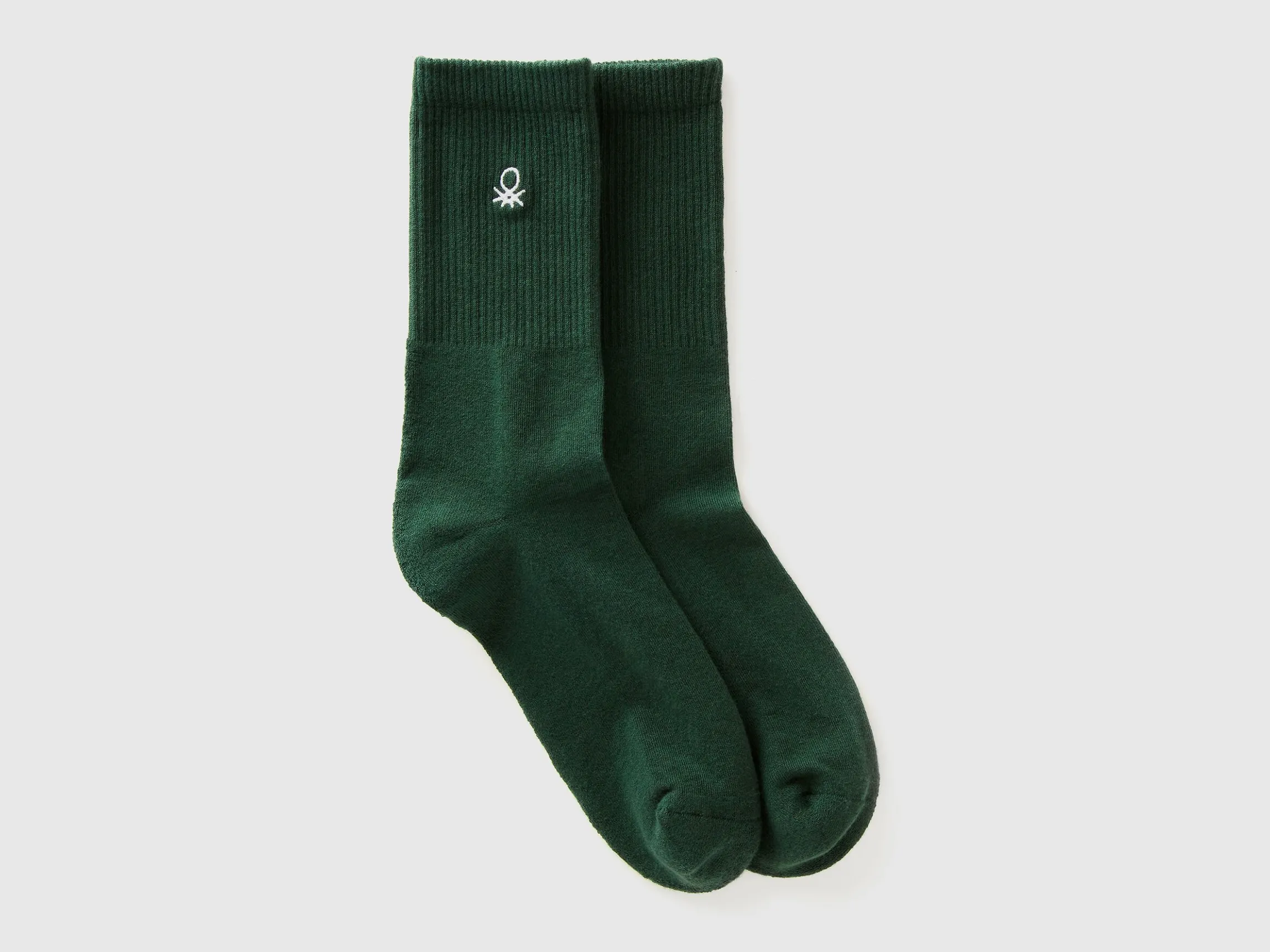 Sporty socks in cotton blend