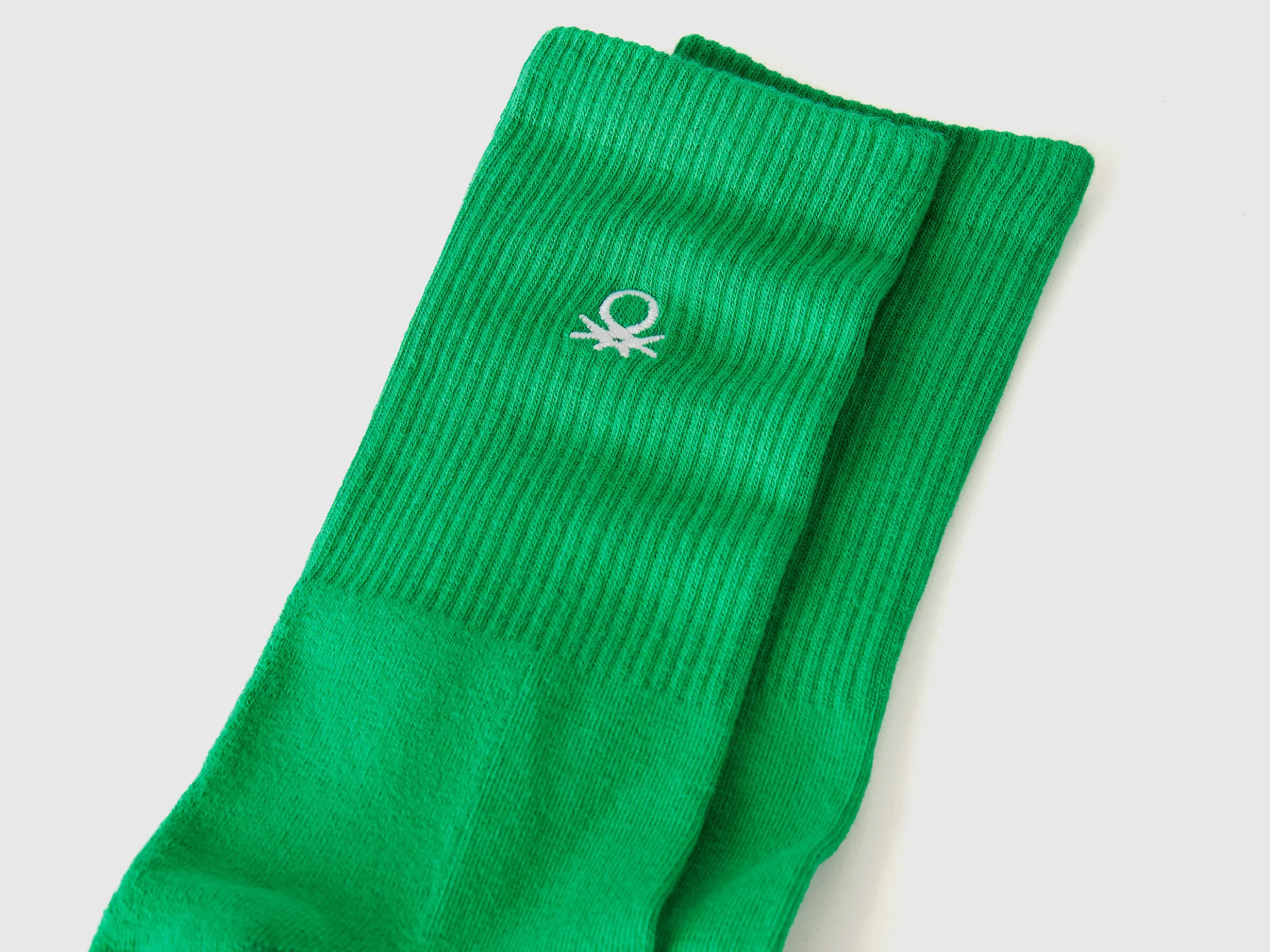 Sporty socks in cotton blend