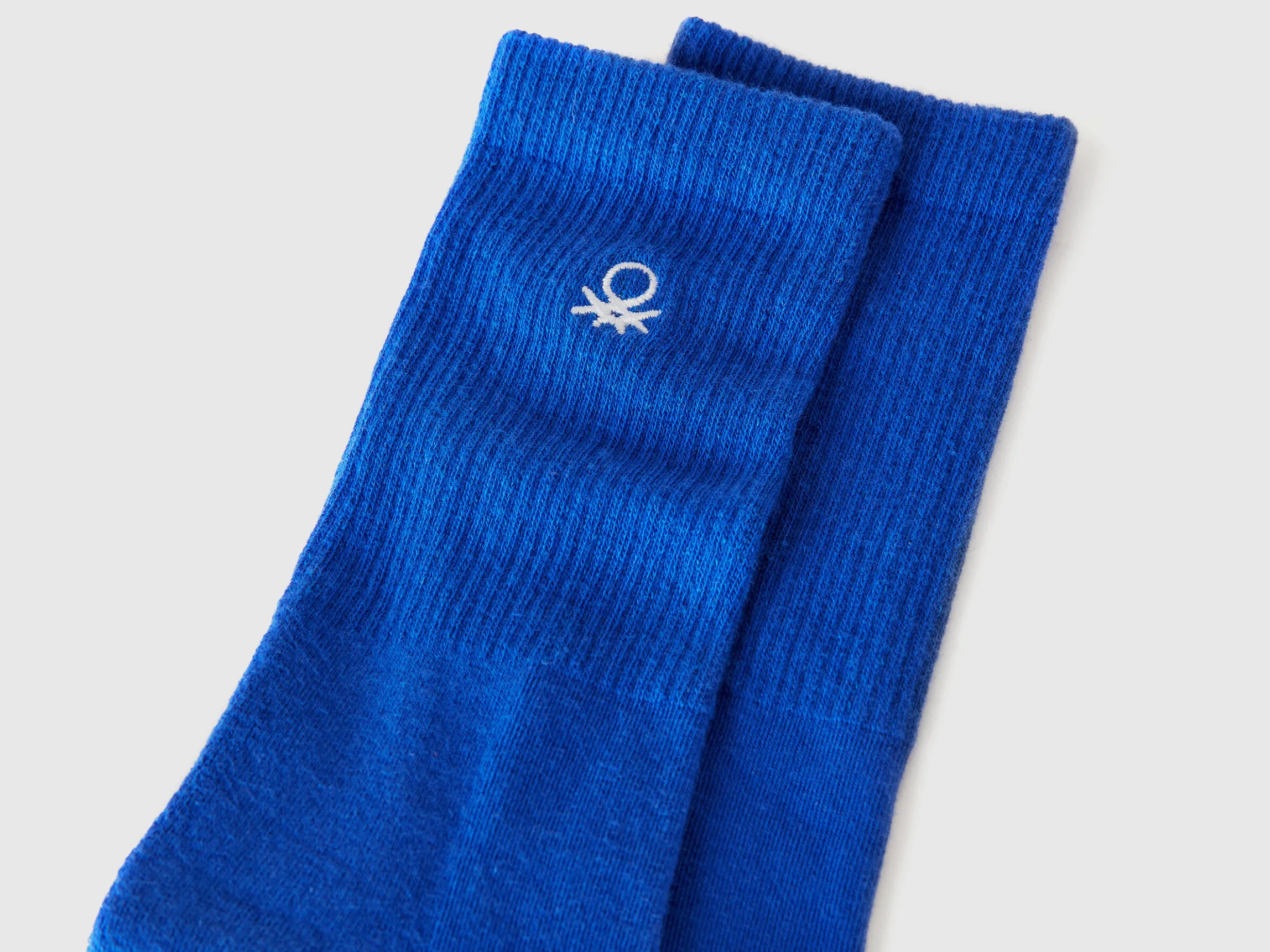 Sporty socks in cotton blend