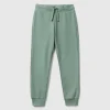 Sporty trousers with drawstring