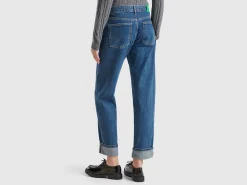 Straight jeans with cuffs