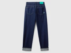 Straight jeans with cuffs
