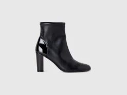 Stretch ankle boots with heels