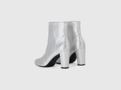 Stretch ankle boots with heels