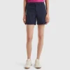 Stretch cotton bermudas