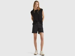 Stretch cotton bermudas