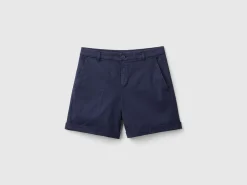Stretch cotton bermudas