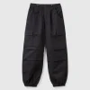 Stretch cotton cargo trousers