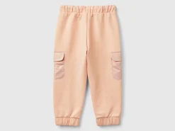 Stretch cotton cargo trousers