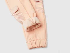 Stretch cotton cargo trousers