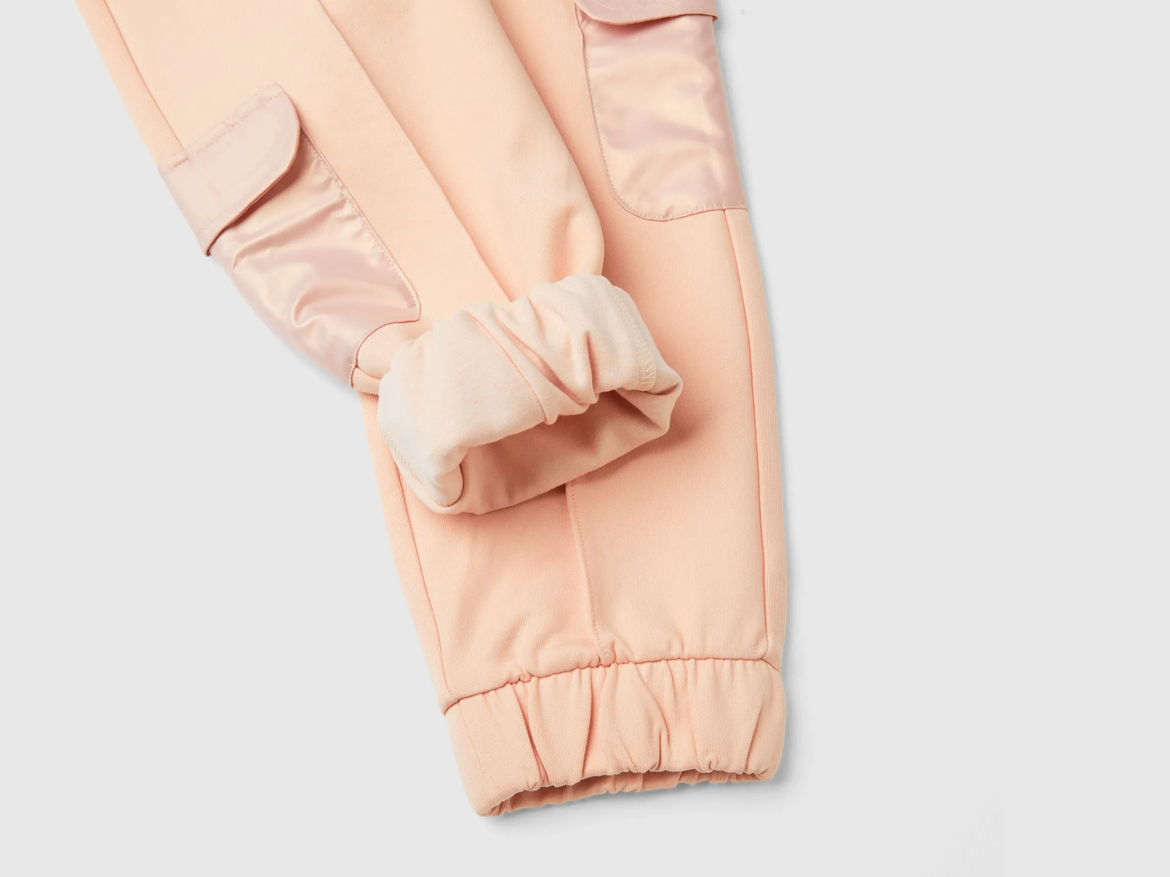 Stretch cotton cargo trousers