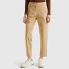 Stretch cotton chino trousers
