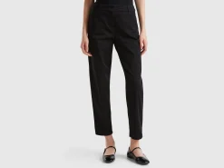 Stretch cotton chino trousers