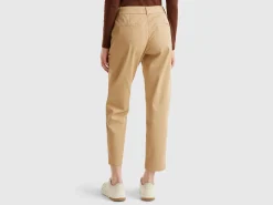 Stretch cotton chino trousers