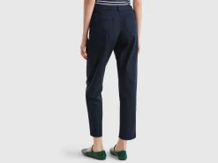Stretch cotton chino trousers