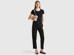 Stretch cotton chino trousers