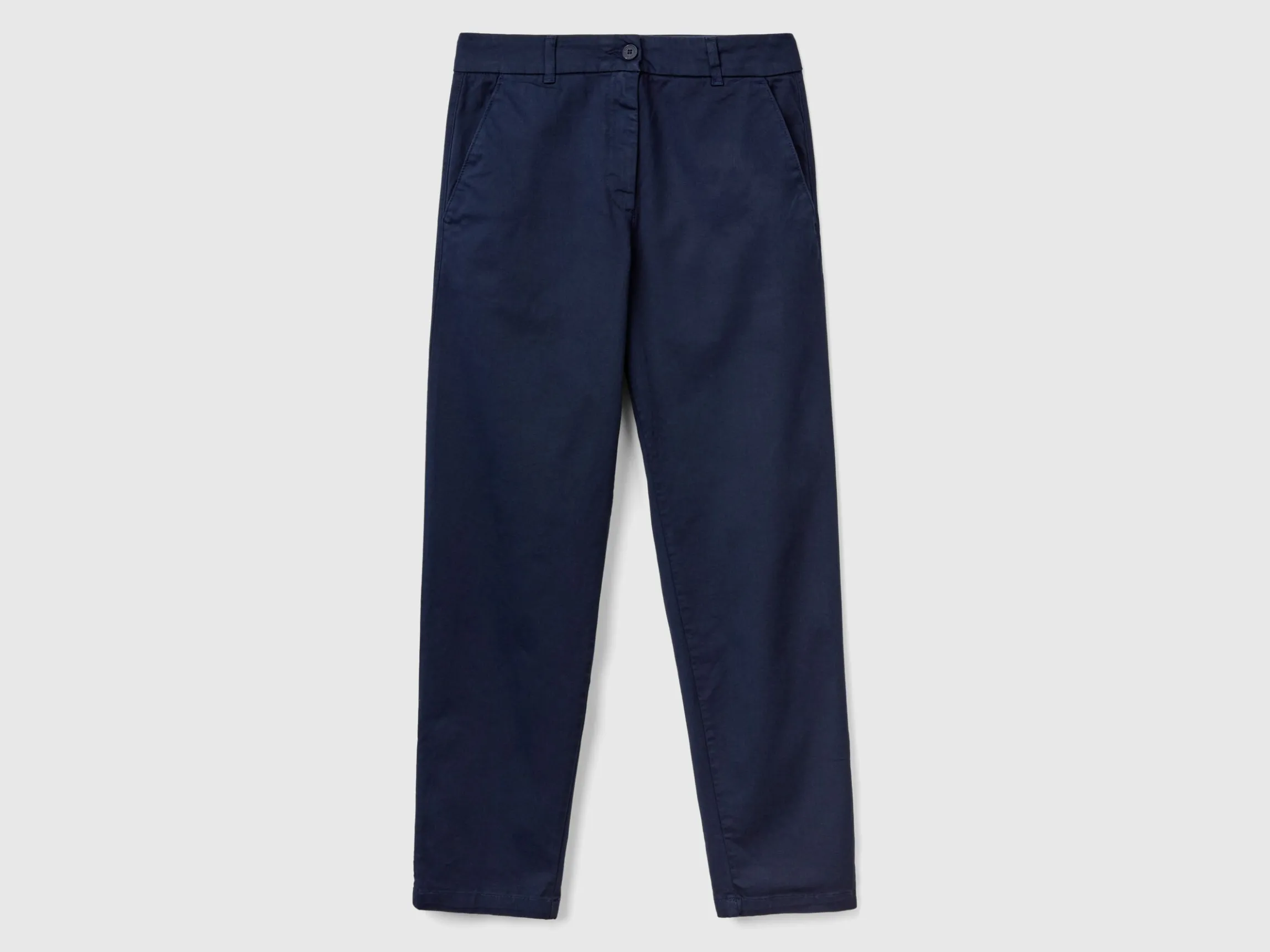 Stretch cotton chino trousers