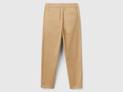Stretch cotton chino trousers