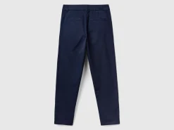 Stretch cotton chino trousers