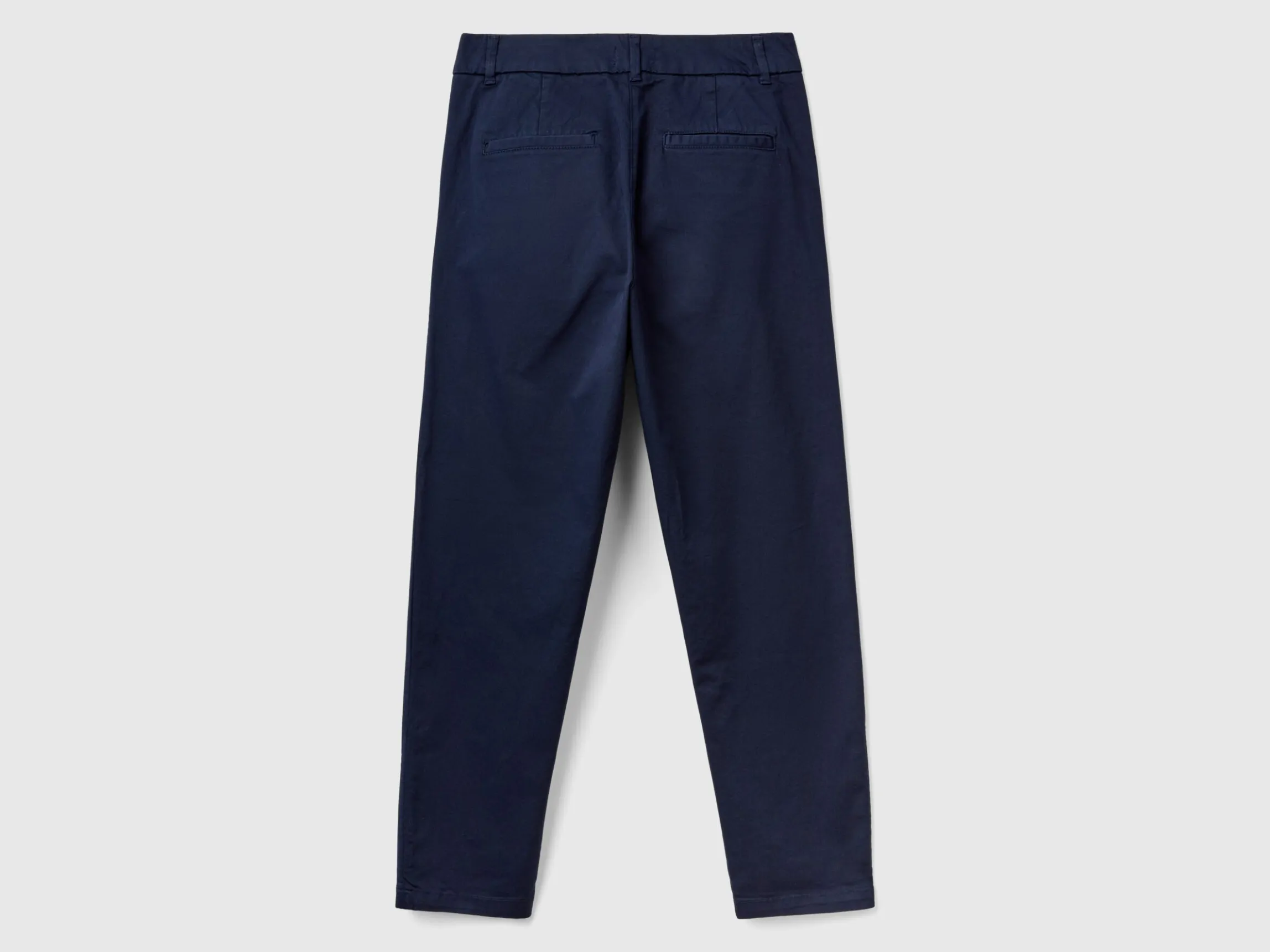 Stretch cotton chino trousers