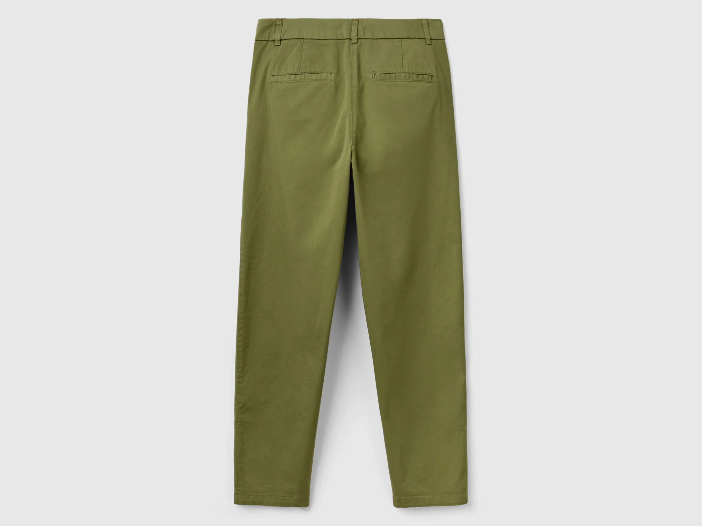 Stretch cotton chino trousers
