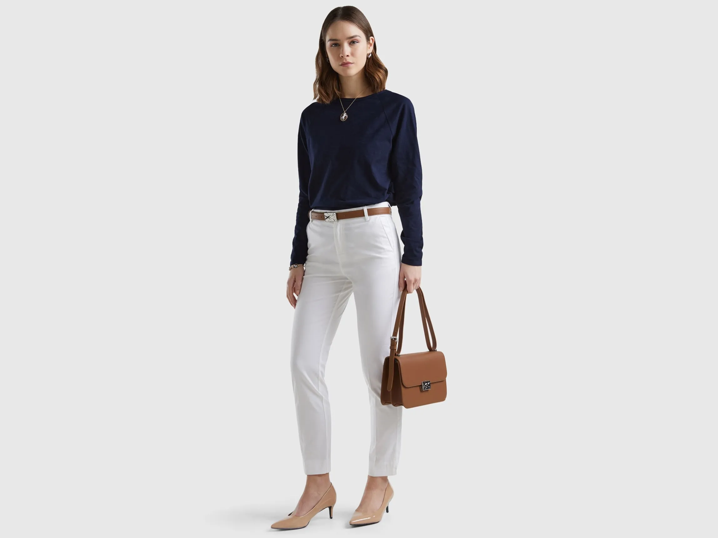 Stretch cotton chinos