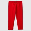 Stretch cotton leggings