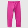Stretch cotton leggings