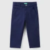 Stretch cotton trousers