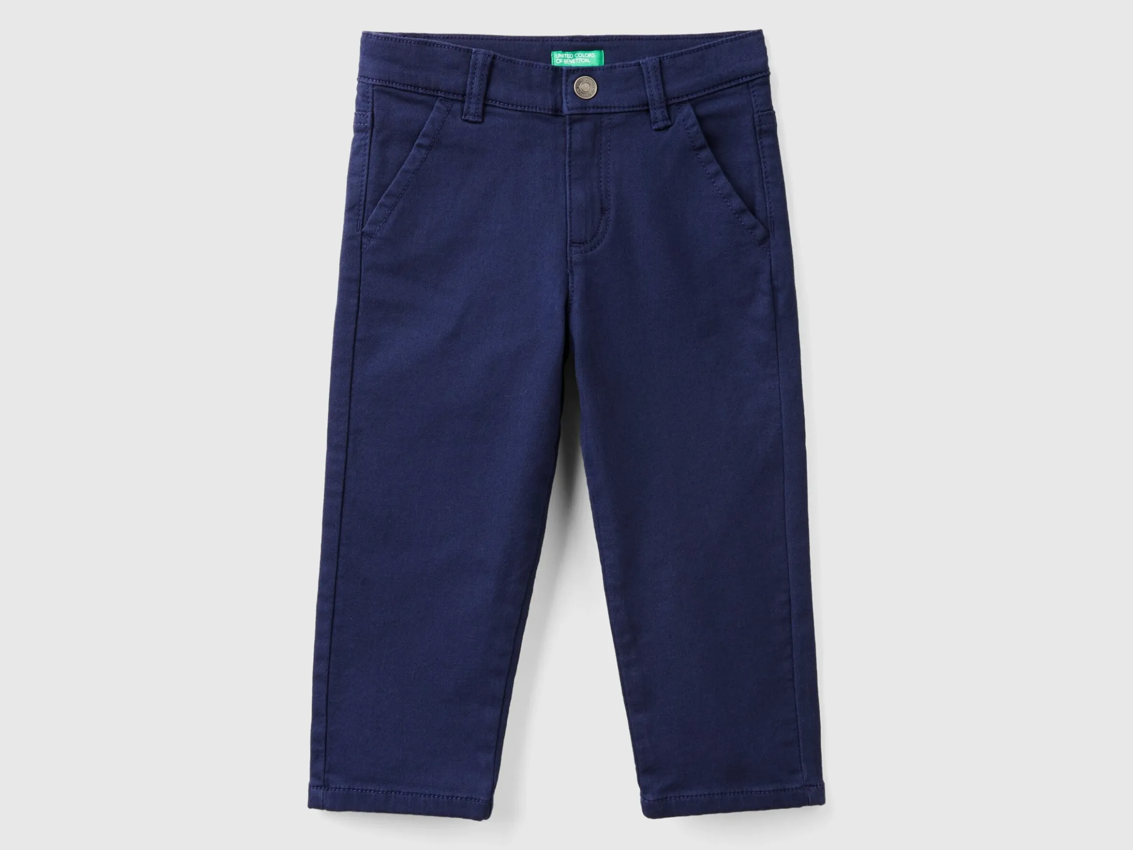 Stretch cotton trousers