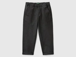 Stretch cotton trousers