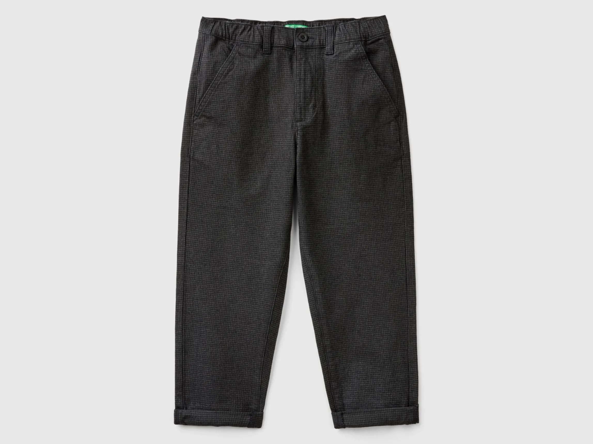 Stretch cotton trousers