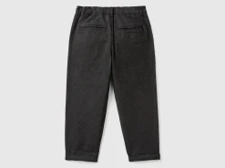 Stretch cotton trousers