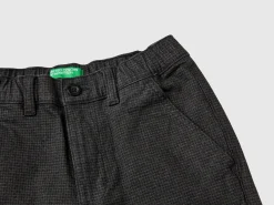 Stretch cotton trousers