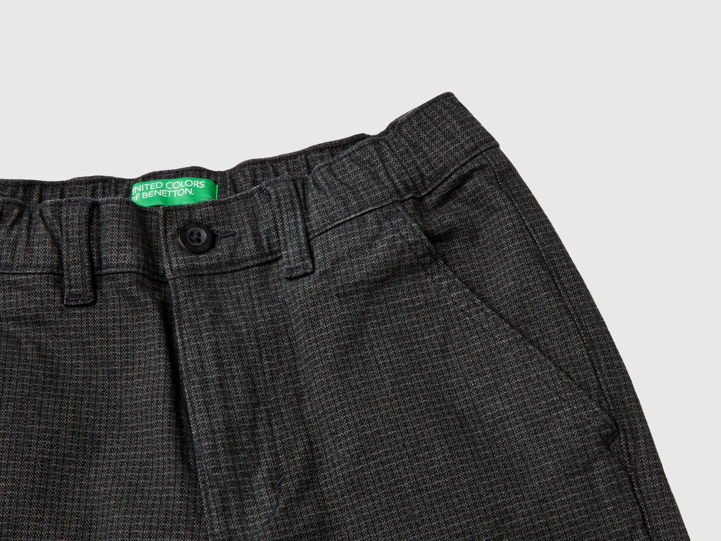 Stretch cotton trousers