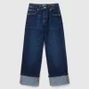 Stretch jeans with cuffs