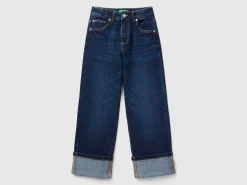Stretch jeans with cuffs