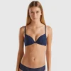 Stretch lace push up bra