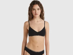 Stretch organic cotton bra