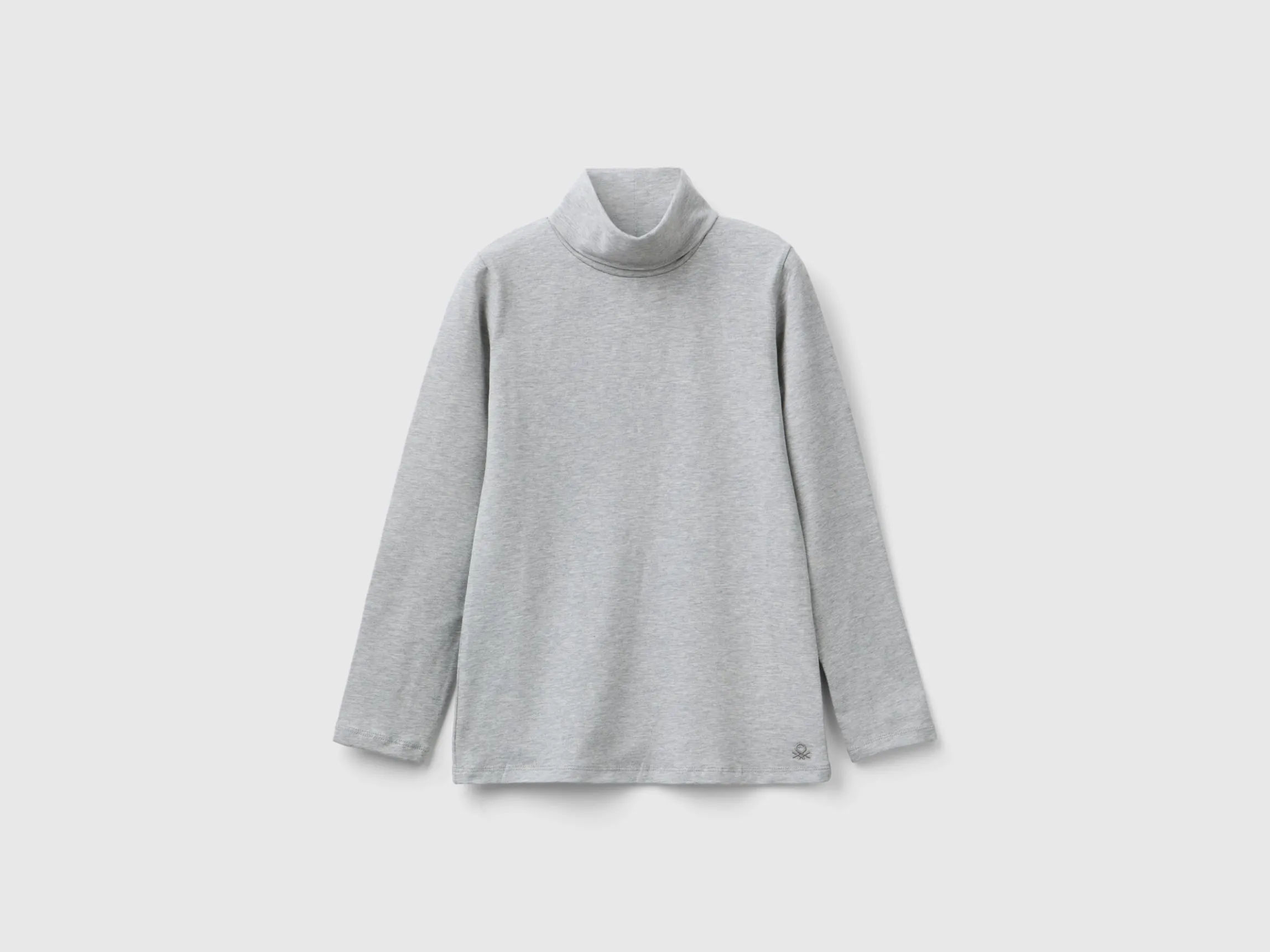 Stretch t-shirt with high neck