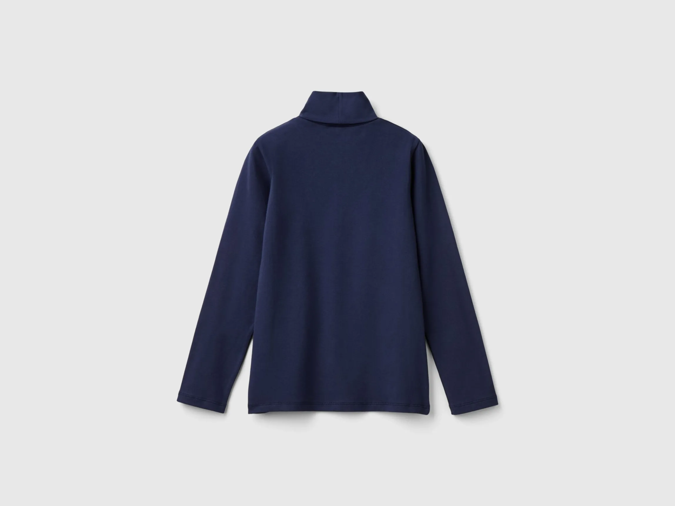 Stretch t-shirt with high neck