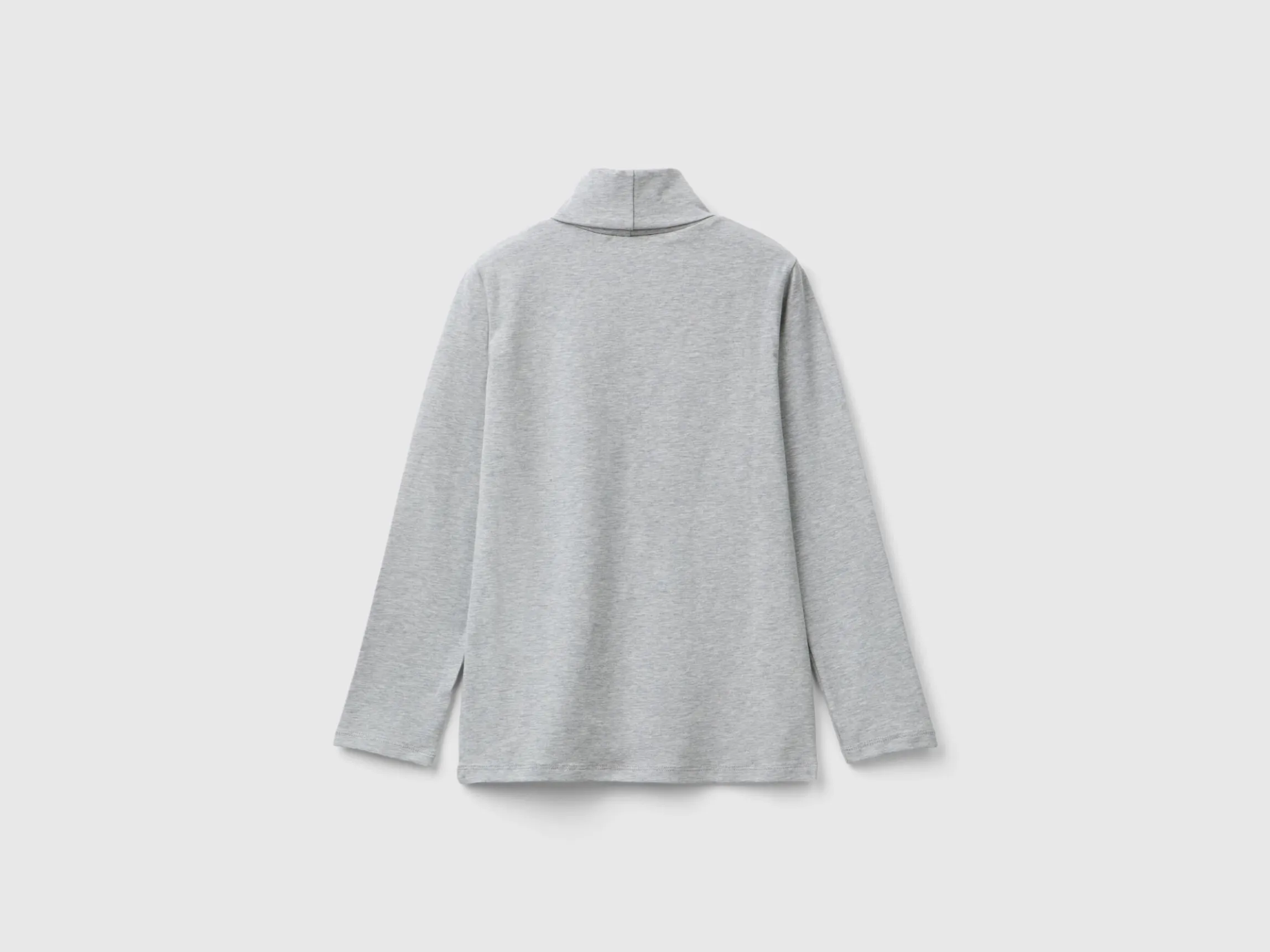 Stretch t-shirt with high neck