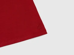 Stretch t-shirt with high neck
