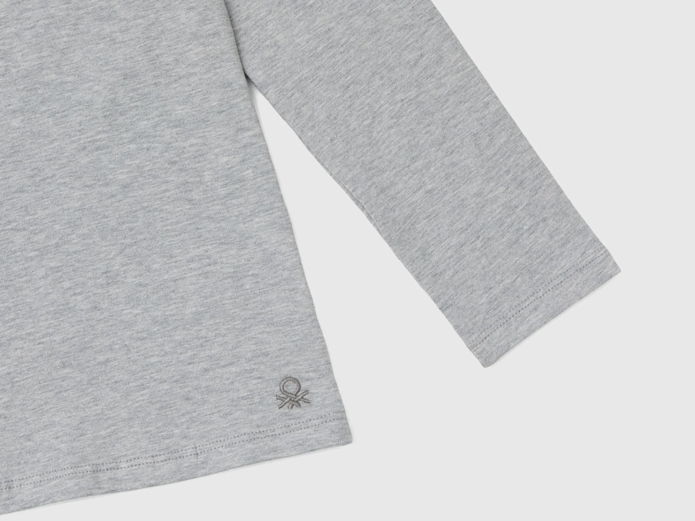 Stretch t-shirt with high neck