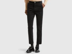 Stretch velvet chinos