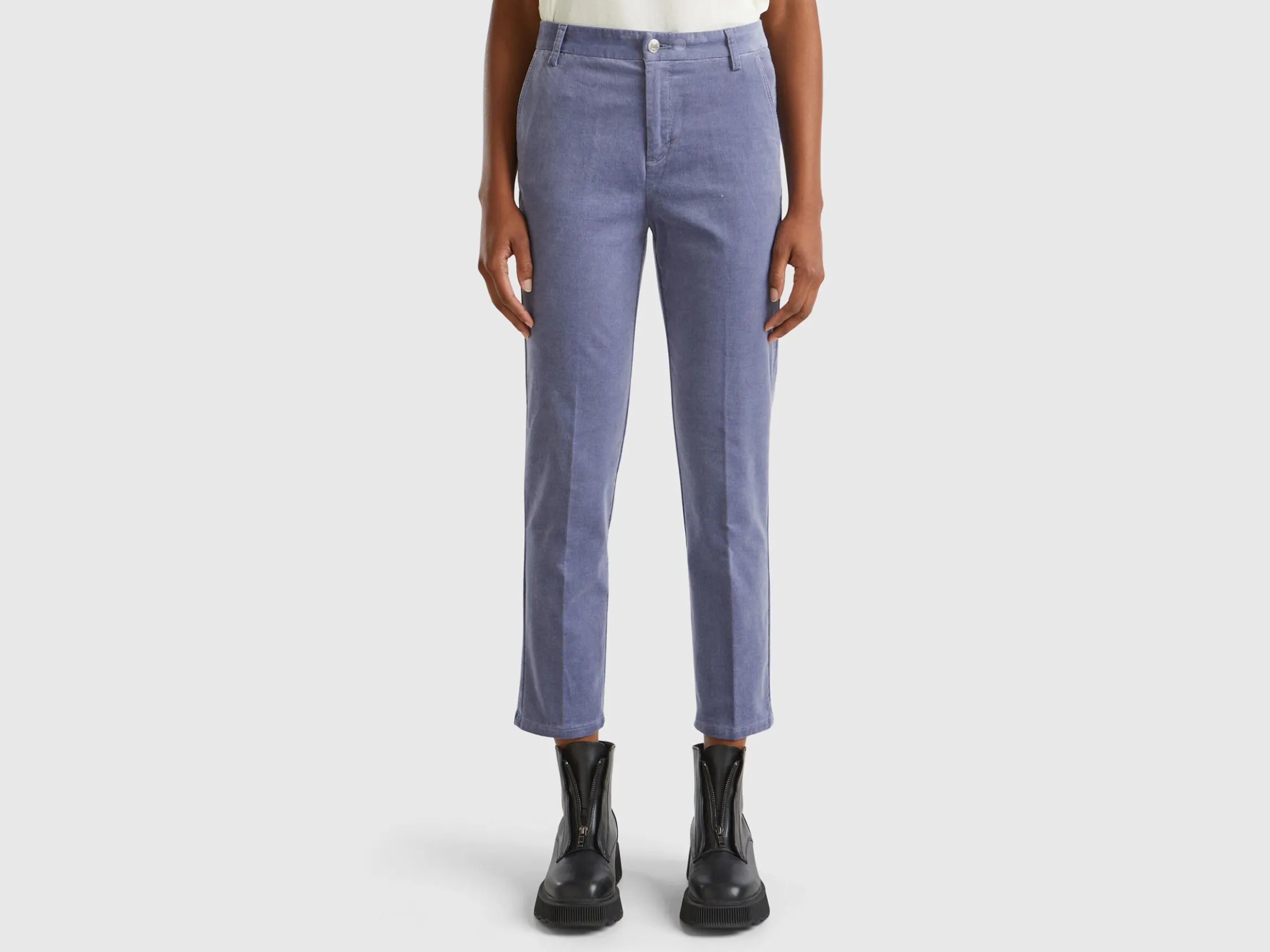 Stretch velvet chinos
