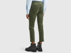Stretch velvet chinos